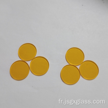 Verre de filtre optique orange passe-long CB535